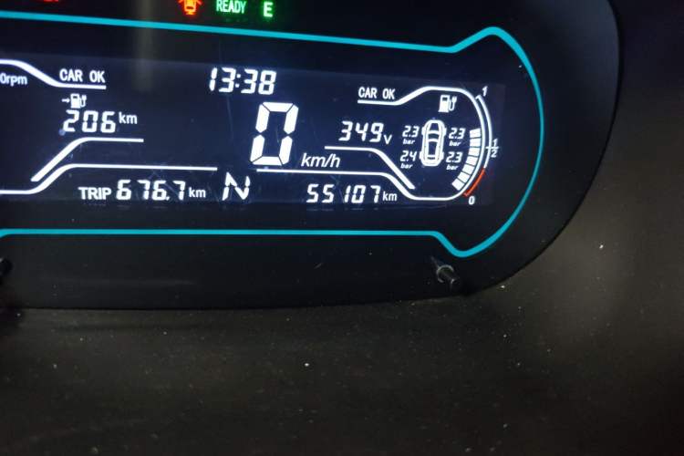 Used Chery QQ Little Ant 2018 400 4-Seater Smart Edition Odometer Close Up