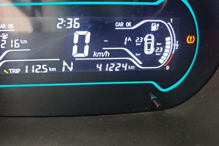 Used Chery QQ Little Ant 2018 400 4-Seater Smart Edition Odometer Close Up