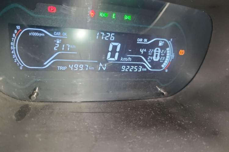 Used Chery QQ Little Ant 2018 400 4-Seater Smart Edition Odometer Close Up