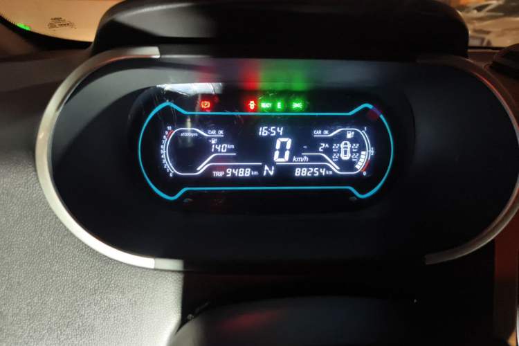 Used Chery QQ Little Ant 2018 400 4-Seater Smart Edition Odometer Close Up