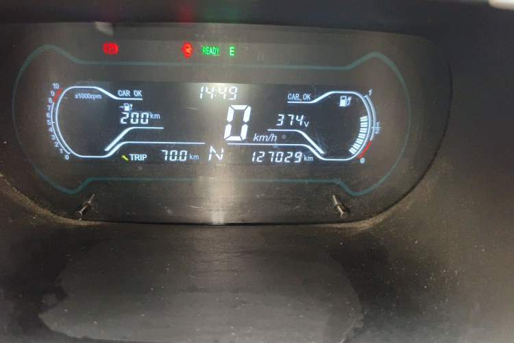 Used Chery QQ Little Ant 2018 400 4-Seater Smart Edition Odometer Close Up