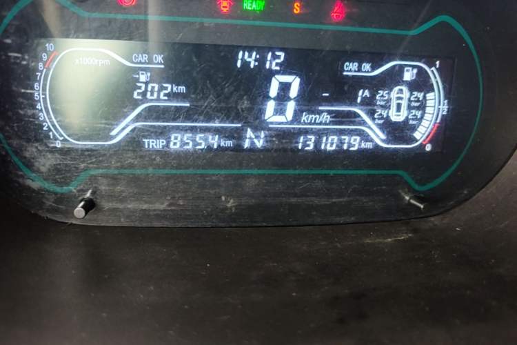 Used Chery QQ Little Ant 2018 400 4-Seater Smart Edition Odometer Close Up