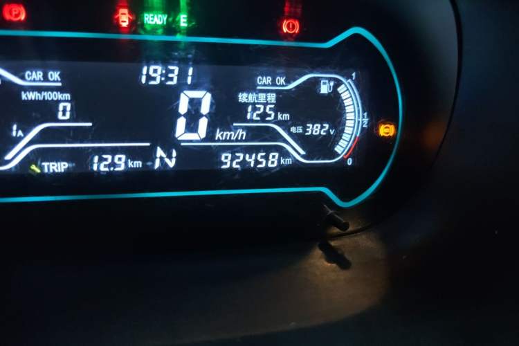 Used Chery QQ Little Ant 2018 4-Seat Smart Enjoyment Edition Odometer Close Up