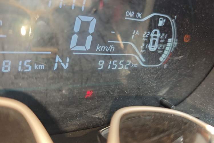 Used Chery QQ Little Ant 2018 400 4-Seater Smart Edition Odometer Close Up