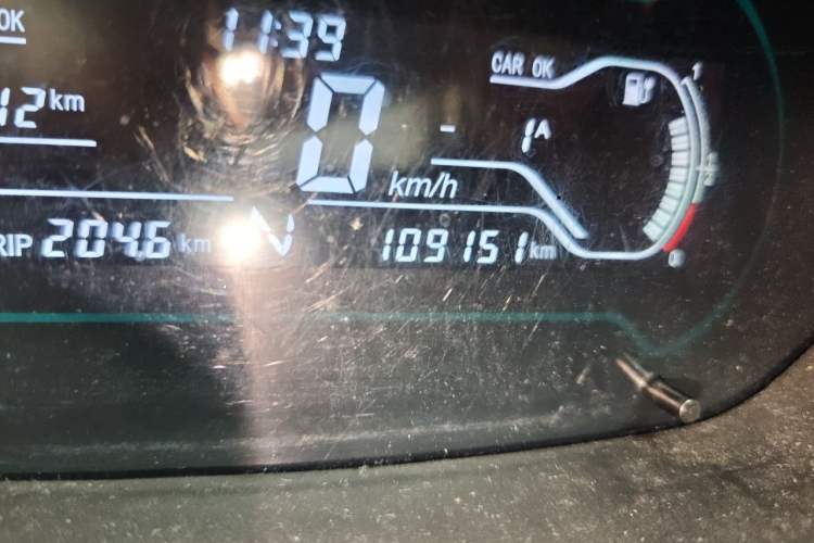Used Chery QQ Little Ant 2018 400 4-Seater Smart Edition Odometer Close Up