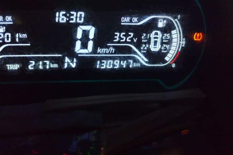 Used Chery QQ Little Ant 2018 400 4-Seater Smart Edition Odometer Close Up