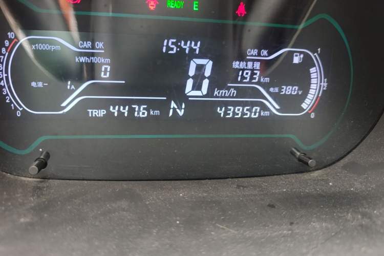 Used Chery QQ Little Ant 2018 300 4-Seater Smart Edition Odometer Close Up