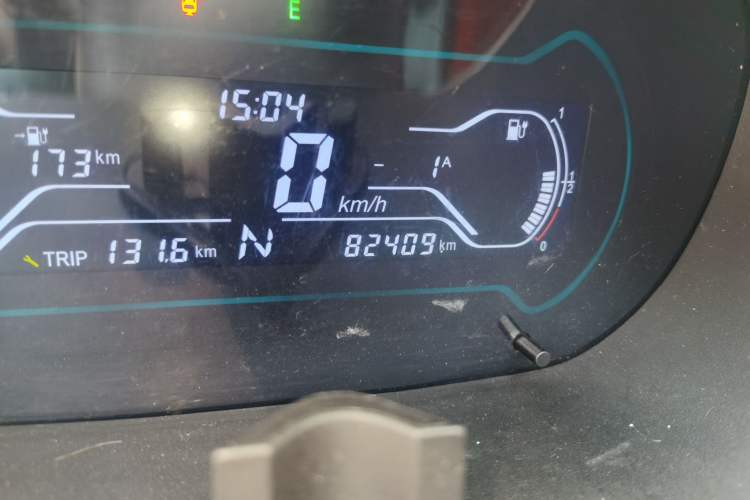 Used Chery QQ Little Ant 2018 400 4-Seater Smart Edition Odometer Close Up