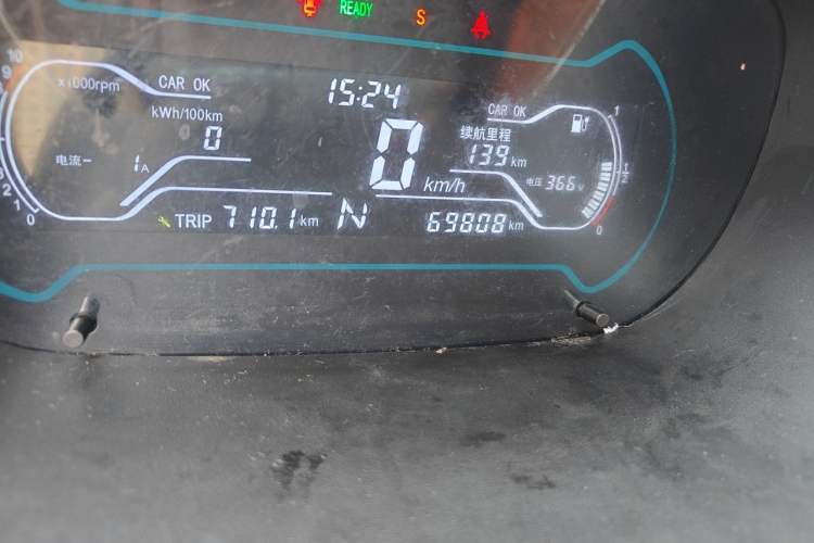 Used Chery QQ Little Ant 2018 400 4-Seater Smart Edition Odometer Close Up