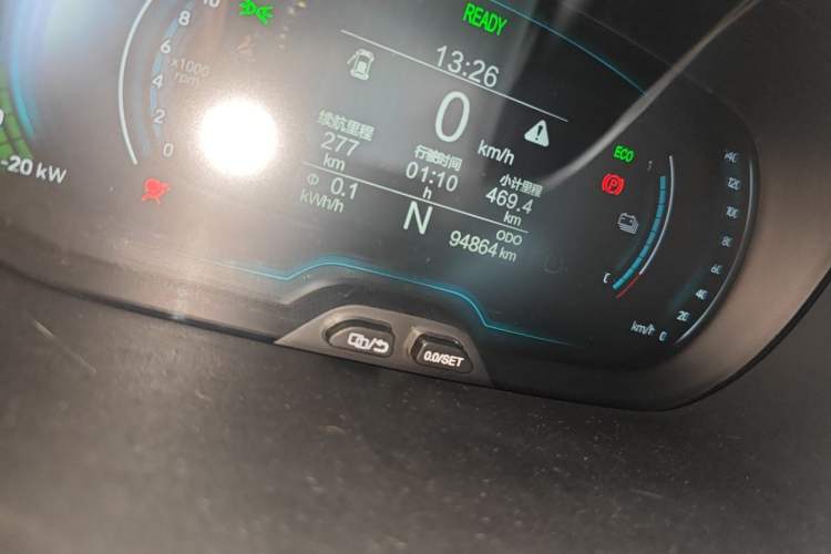 Used Chery QQ Little Ant 2019 4-Seater Smart Luxe Version 30.6 kWh Odometer Close Up