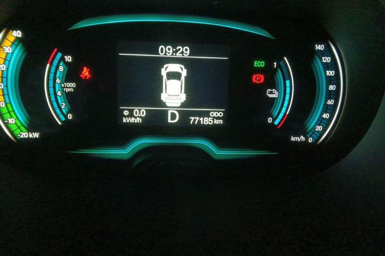 Used Chery QQ Little Ant 2019 4-Seater Smart Edition 30.6 kWh Odometer Close Up