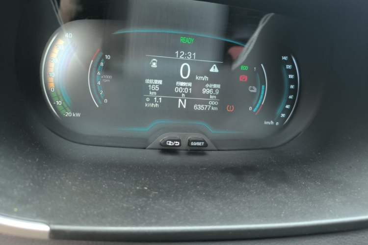 Used Chery QQ Little Ant 2019 4-Seater Smart Edition 35 kWh Odometer Close Up