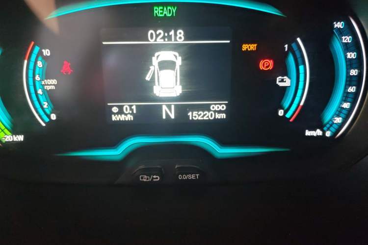 Used Chery QQ Little Ant 2019 4-Seater Smart Edition 30.6 kWh Odometer Close Up