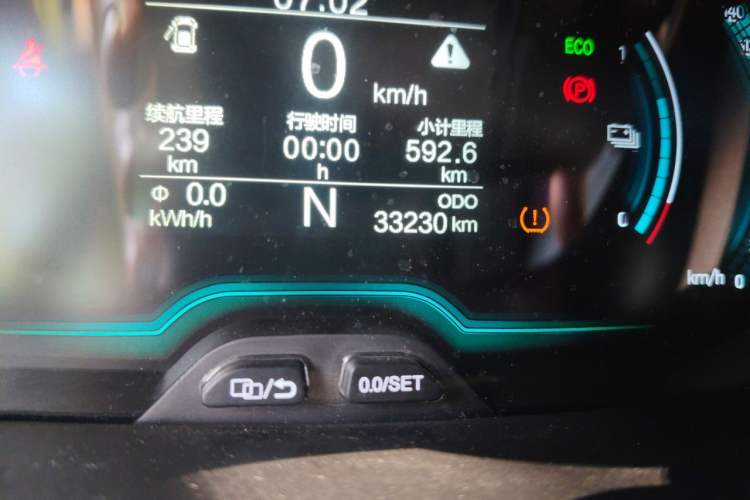 Used Chery QQ Little Ant 2019 4-Seater Smart Edition 30.6 kWh Odometer Close Up