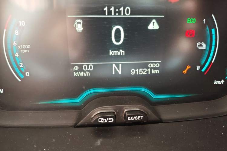 Used Chery QQ Little Ant 2019 4-Seater Smart Edition 35 kWh Odometer Close Up