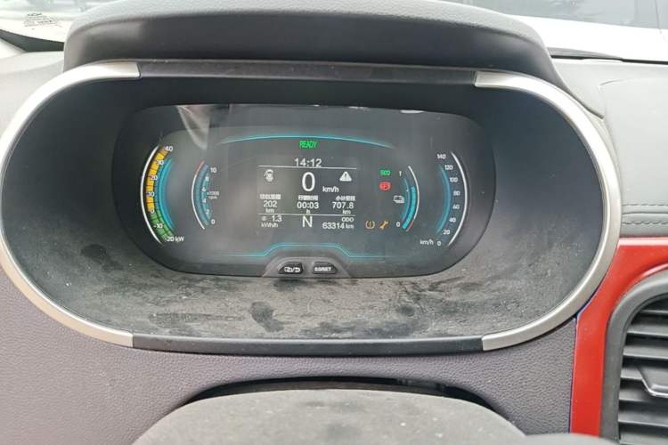 Used Chery QQ Little Ant 2019 4-Seater Smart Luxe Version 30.6 kWh Odometer Close Up