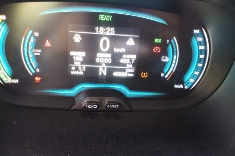 Used Chery QQ Little Ant 2019 4-Seater Smart Edition 30.6 kWh Odometer Close Up