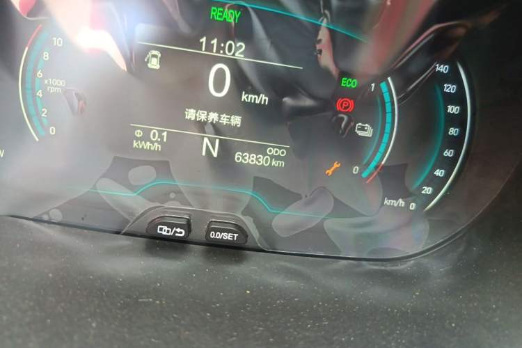 Used Chery QQ Little Ant 2019 4-Seater Smart Edition 35 kWh Odometer Close Up