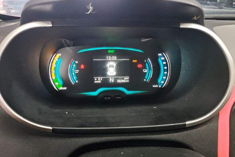 Used Chery QQ Little Ant 2019 4-Seater Smart Edition 35 kWh Odometer Close Up