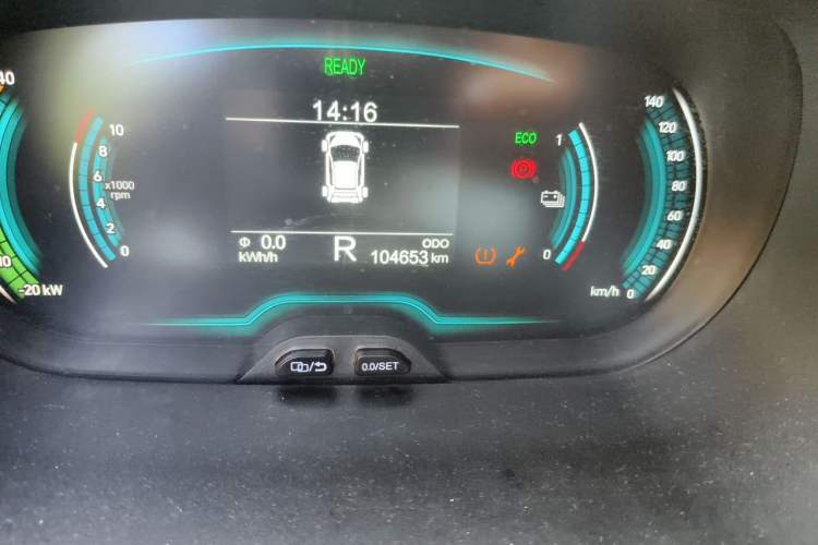 Used Chery QQ Little Ant 2019 4-Seater Smart Edition 35 kWh Odometer Close Up