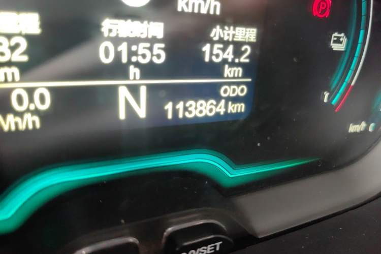 Used Chery QQ Little Ant 2019 4-Seater Smart Edition 35 kWh Odometer Close Up