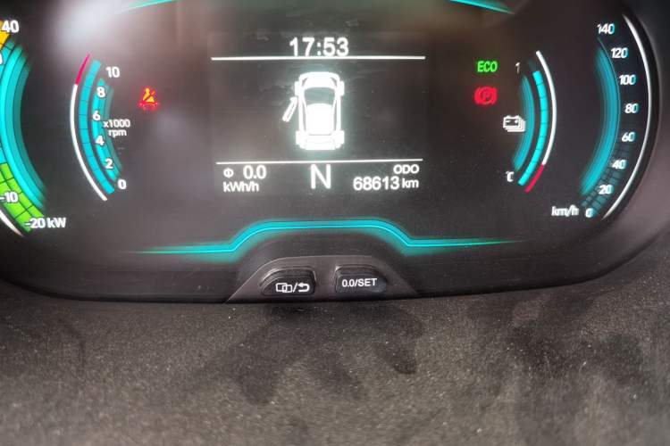 Used Chery QQ Little Ant 2019 4-Seater Smart Edition 35 kWh Odometer Close Up