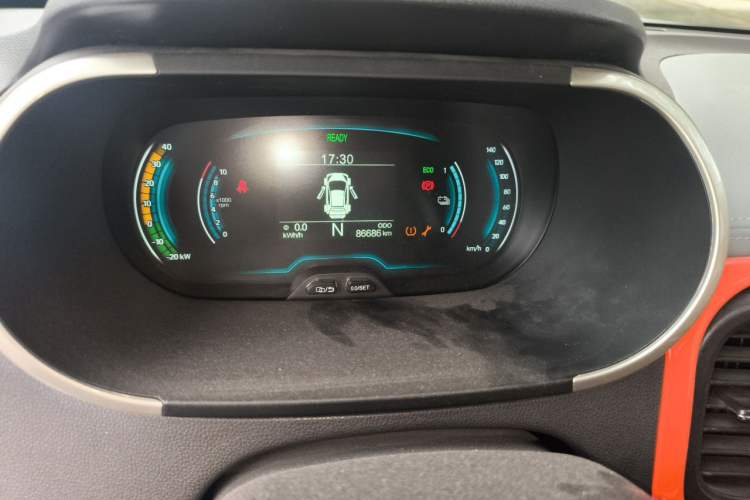 Used Chery QQ Little Ant 2019 4-Seater Smart Edition 35 kWh Odometer Close Up