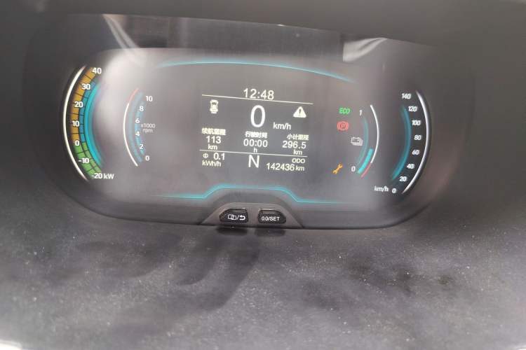 Used Chery QQ Little Ant 2019 4-Seater Smart Edition 35 kWh Odometer Close Up