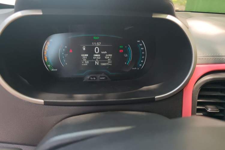 Used Chery QQ Little Ant 2019 4-Seater Smart Edition 30.6 kWh Odometer Close Up