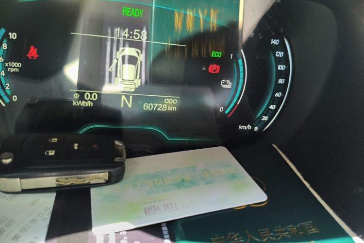 Used Chery QQ Little Ant 2019 4-Seater Smart Edition 35 kWh Odometer Close Up