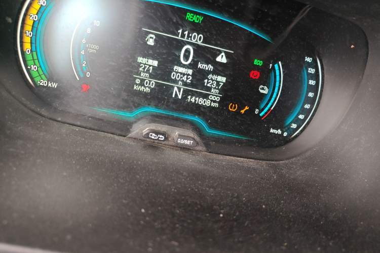 Used Chery QQ Little Ant 2021 150 000 Yuan Ant Fan Edition Ant Cool Version Lithium Iron Phosphate Odometer Close Up