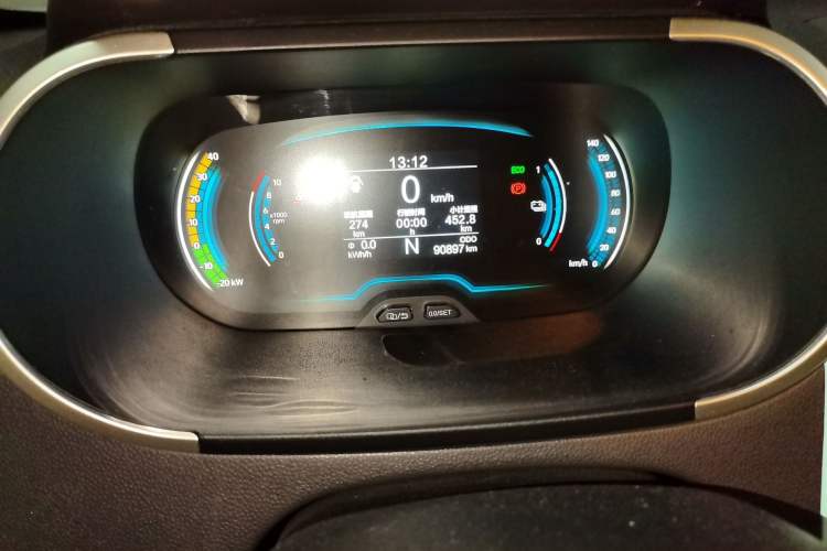Used Chery QQ Little Ant 2021 150 000 Yuan Ant Fan Edition New Ant Xuan Version Lithium Iron Phosphate Odometer Close Up