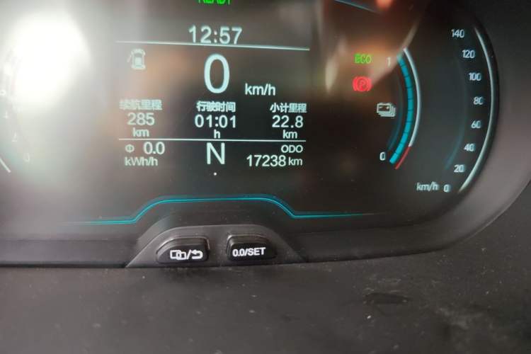 Used Chery QQ Little Ant 2021 150 000 Yuan "Ant Fan" Edition New Ant Cool Version Lithium-Ion Battery Odometer Close Up