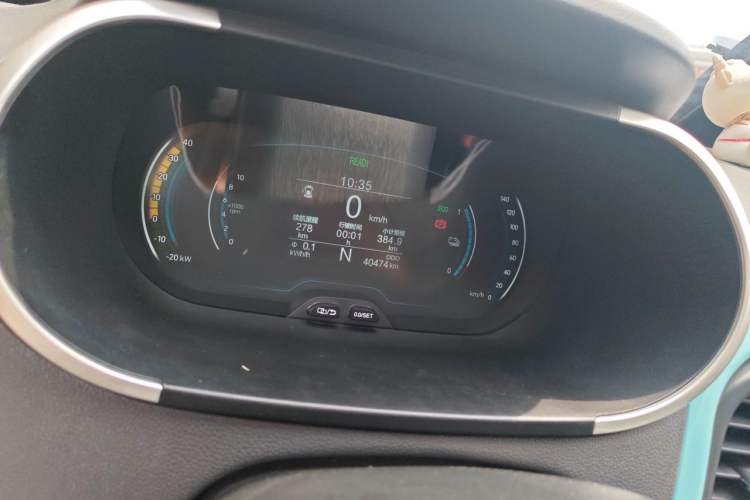 Used Chery QQ Little Ant 2021 150 000 Yuan Ant Fan Edition Ant Trend Version Lithium Iron Phosphate Odometer Close Up