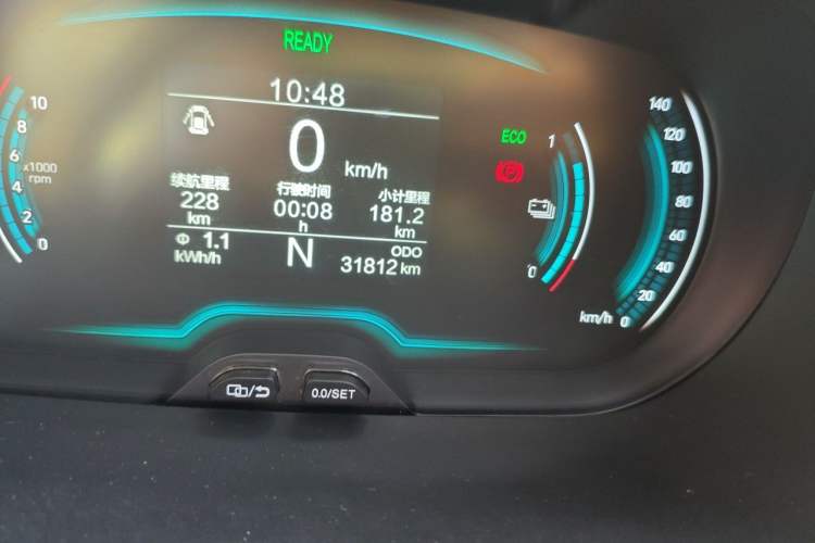 Used Chery QQ Little Ant 2022 Sweet Pink Edition Half-Sugar Version 3-Cell Lithium 30kW 301km Odometer Close Up