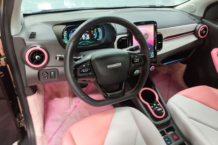 Used Chery QQ Little Ant 2022 Sweet Pink Edition Half-Sugar Version Lithium Iron Phosphate 30 kW 301 km Center Console