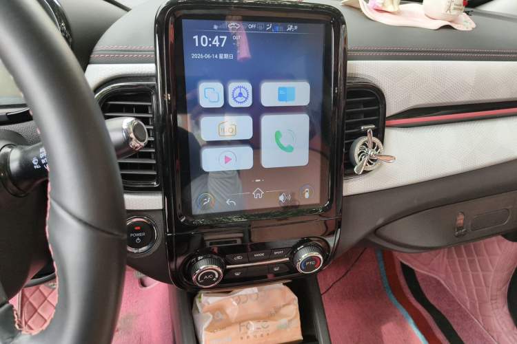 Used Chery QQ Little Ant 2022 Sweet Pink Edition Half-Sugar Version Lithium Iron Phosphate 30 kW 301 km Audio And AC Panel