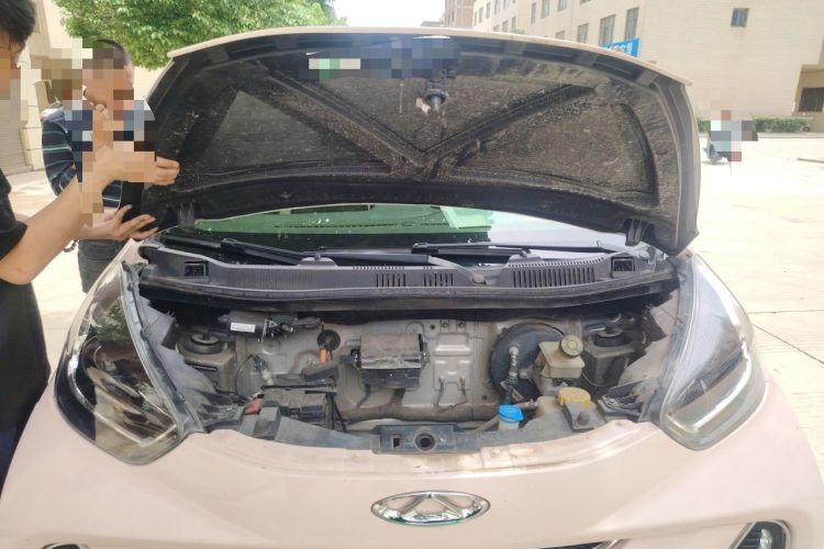 Used Chery QQ Little Ant 2022 Revised Version Sweet Pink Edition Half-Sugar Version Lithium Iron Phosphate 30.7 kWh 30 kW 301 km Engine Bay