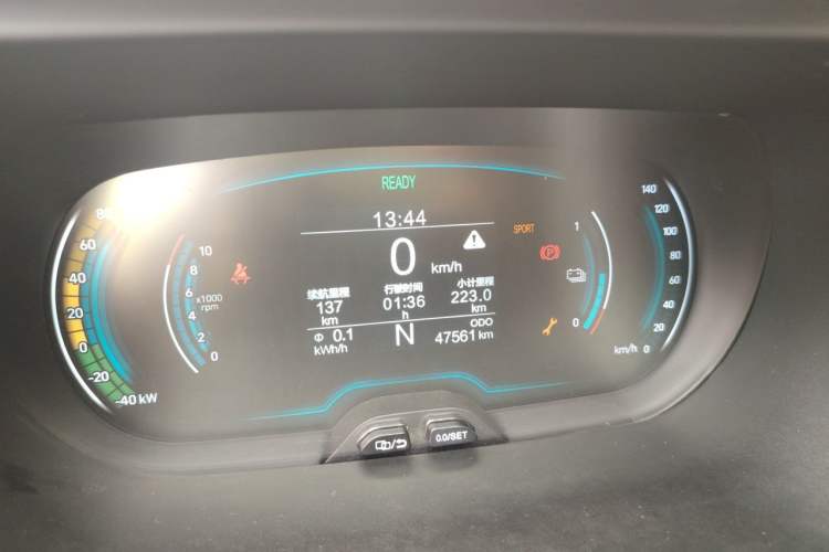 Used Chery QQ Little Ant 2022 Revised Version Sweet Pink Edition Half-Sugar Version Lithium Iron Phosphate 30.7 kWh 30 kW 301 km Instrument Cluster