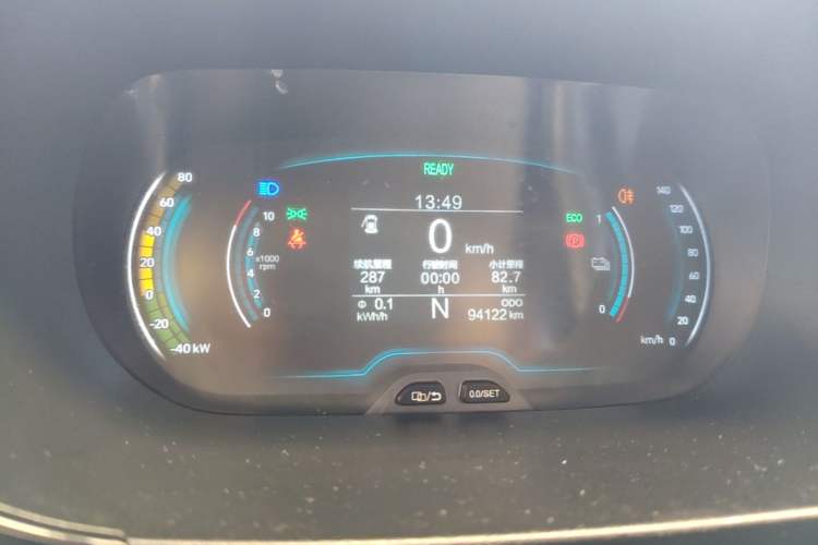 Used Chery QQ Little Ant 2022 Revised Version Sweet Pink Edition Half-Sugar Version Lithium Iron Phosphate 30.7 kWh 30 kW 301 km Instrument Cluster