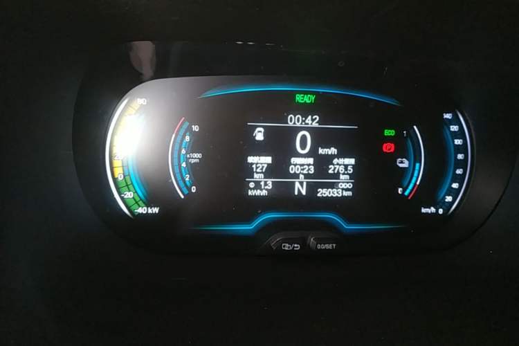 Used Chery QQ Little Ant 2022 Sweet Pink Edition Low-Sugar Version 30kW 301km Range Instrument Cluster