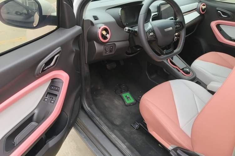 Used Chery QQ Little Ant 2022 Revised Version Sweet Pink Edition Half-Sugar Version Lithium Iron Phosphate 30.7 kWh 30 kW 301 km Driver Seat