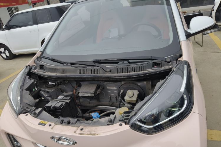 Used Chery QQ Little Ant 2022 Revised Version Sweet Pink Edition Half-Sugar Version Lithium Iron Phosphate 30.7 kWh 30 kW 301 km Engine Bay