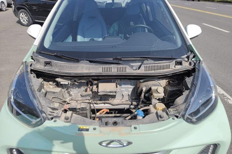 Used Chery QQ Little Ant 2022 Restyled Version Sweet Pink Edition Low-Sugar Version Lithium Iron Phosphate Battery 30.7 kWh 30 kW 301 km Engine Bay
