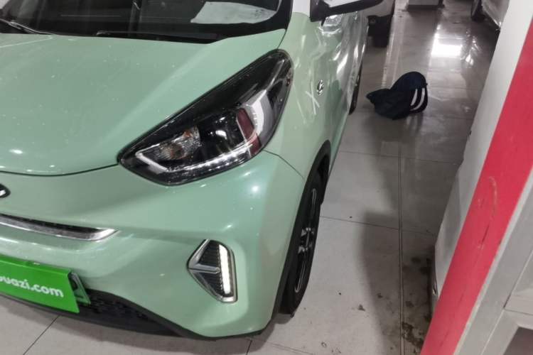 Used Chery QQ Little Ant 2022 Sweet Pink Edition Half-Sugar Version Lithium Iron Phosphate 30 kW 301 km Left Front Headlight