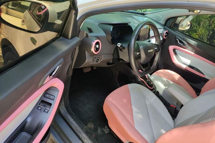 Used Chery QQ Little Ant 2022 Restyled Version Sweet Pink Edition Half-Sugar Version 30.6 kWh 30 kW 301 km Driver Seat