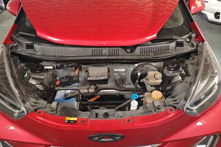 Used Chery QQ Little Ant 2022 Sweet Pink Edition Half-Sugar Version Lithium Iron Phosphate 30 kW 301 km Engine Bay
