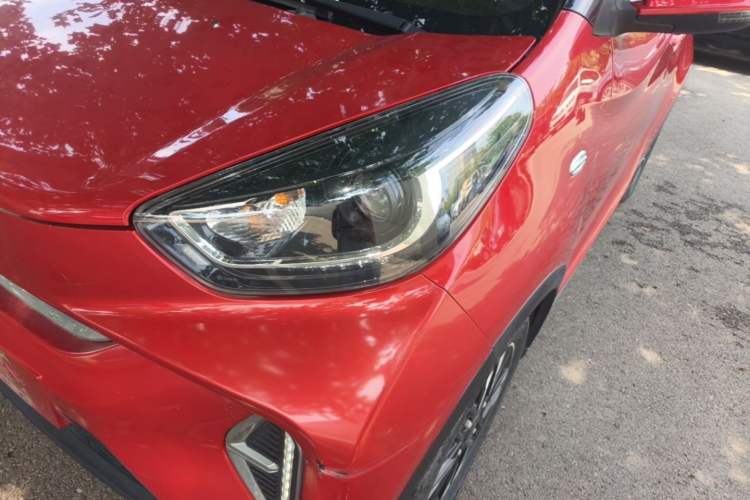 Used Chery QQ Little Ant 2022 Sweet Pink Edition Half-Sugar Version Lithium Iron Phosphate 30 kW 301 km Left Front Headlight