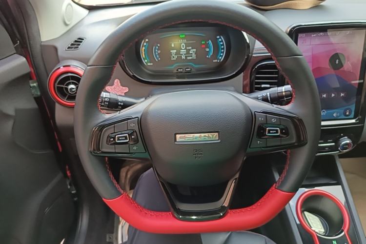 Used Chery QQ Little Ant 2022 Sweet Pink Edition Half-Sugar Version Lithium Iron Phosphate 30 kW 301 km Steering Wheel