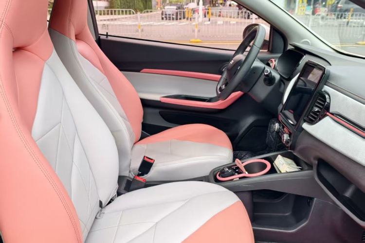Used Chery QQ Little Ant 2022 Restyled Version Sweet Pink Edition Half-Sugar Version 30.6 kWh 30 kW 301 km Right Front Seat